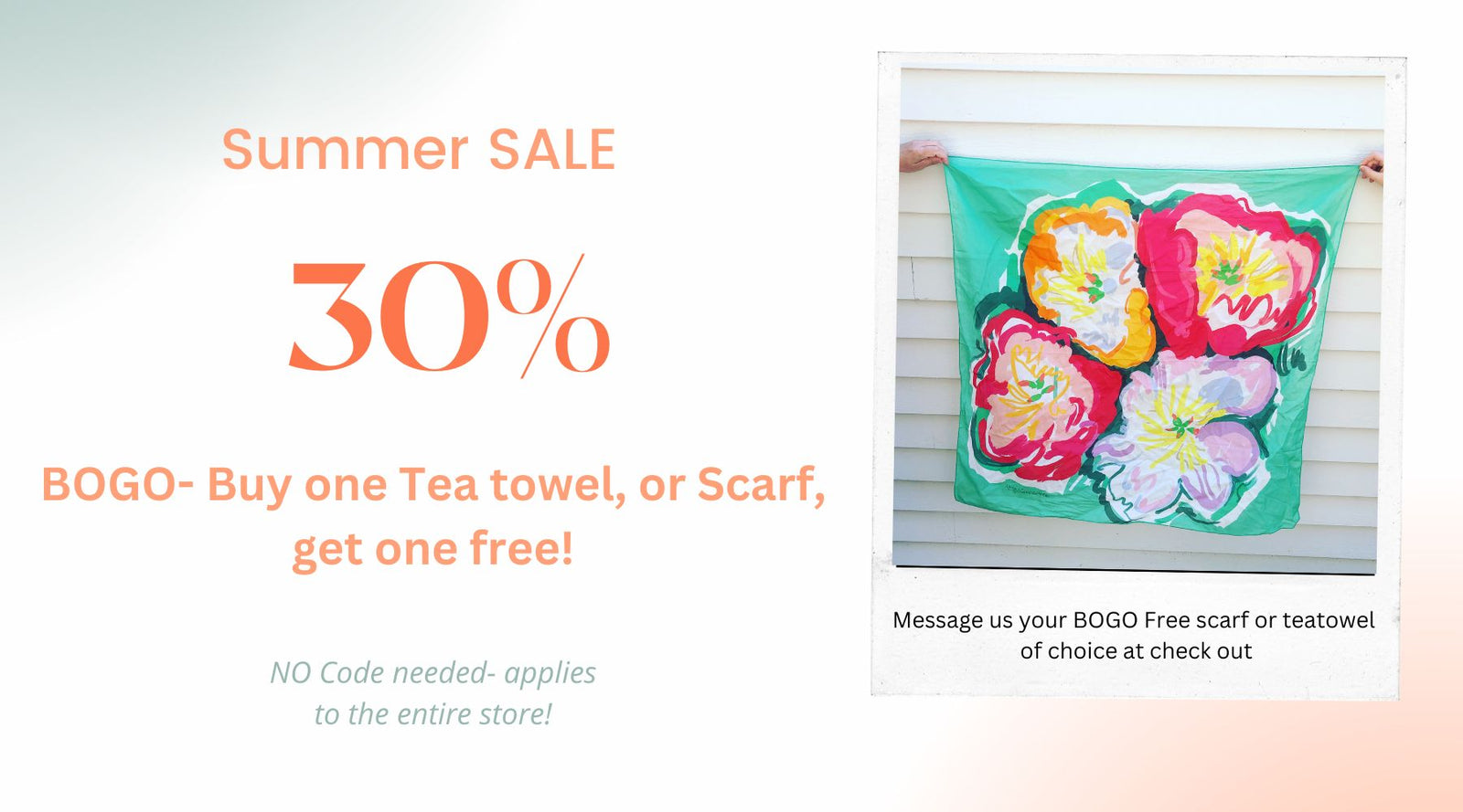 30% off Summer SALE, Plus a BOGO deal!
