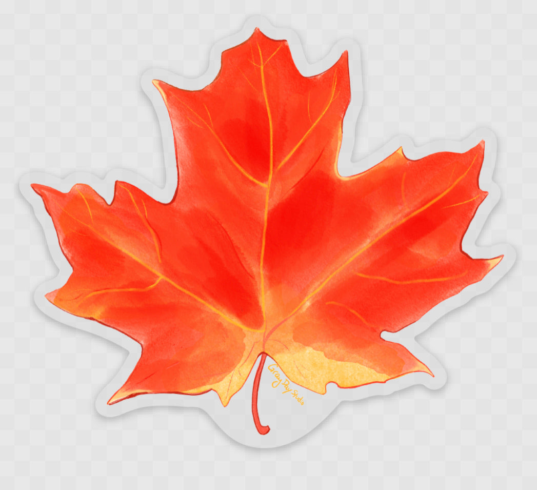 Maple Leaf sticker- Stickers &amp; Magnets