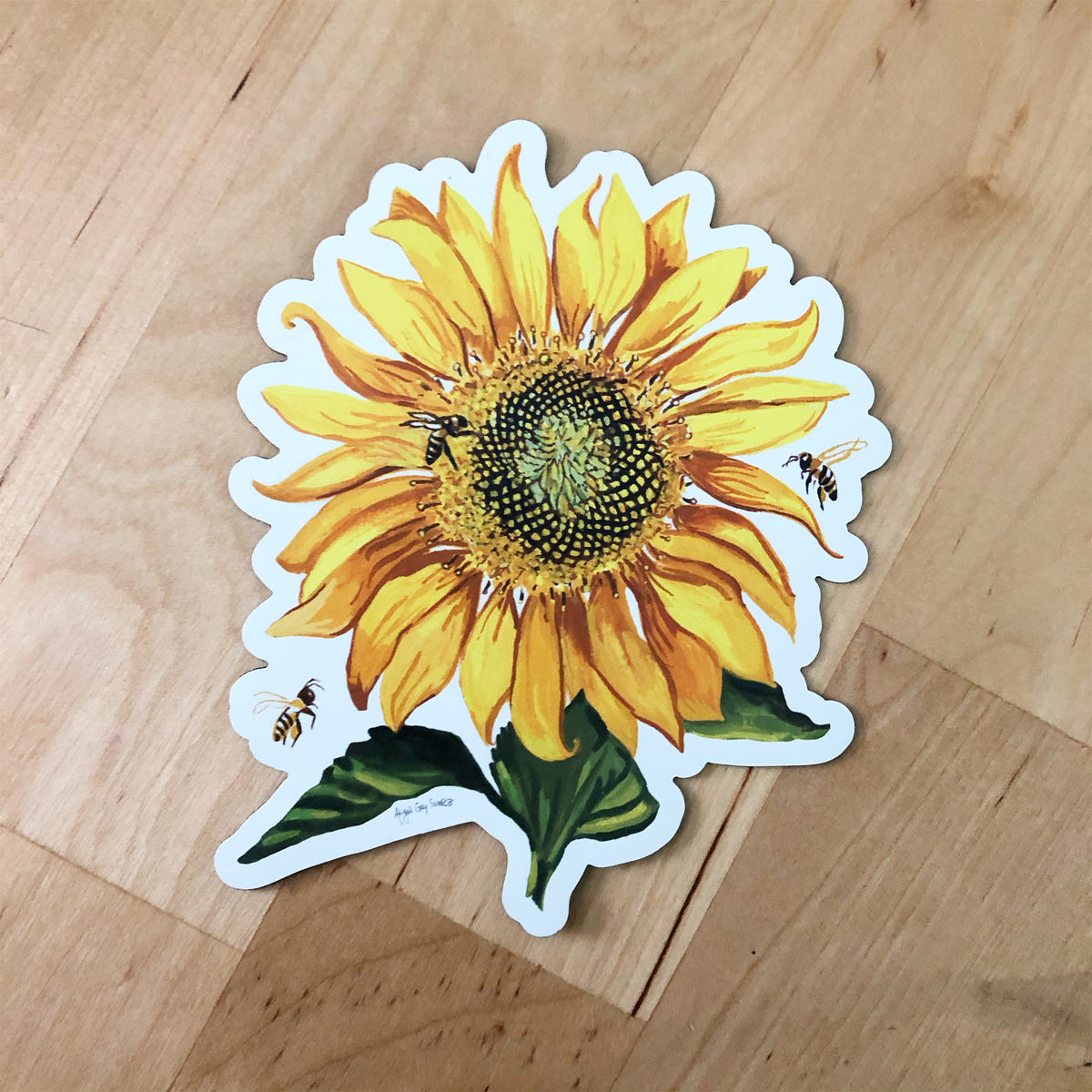 Pollinator Parade, sunflower, floral MAGNET - Stickers &amp; Magnets