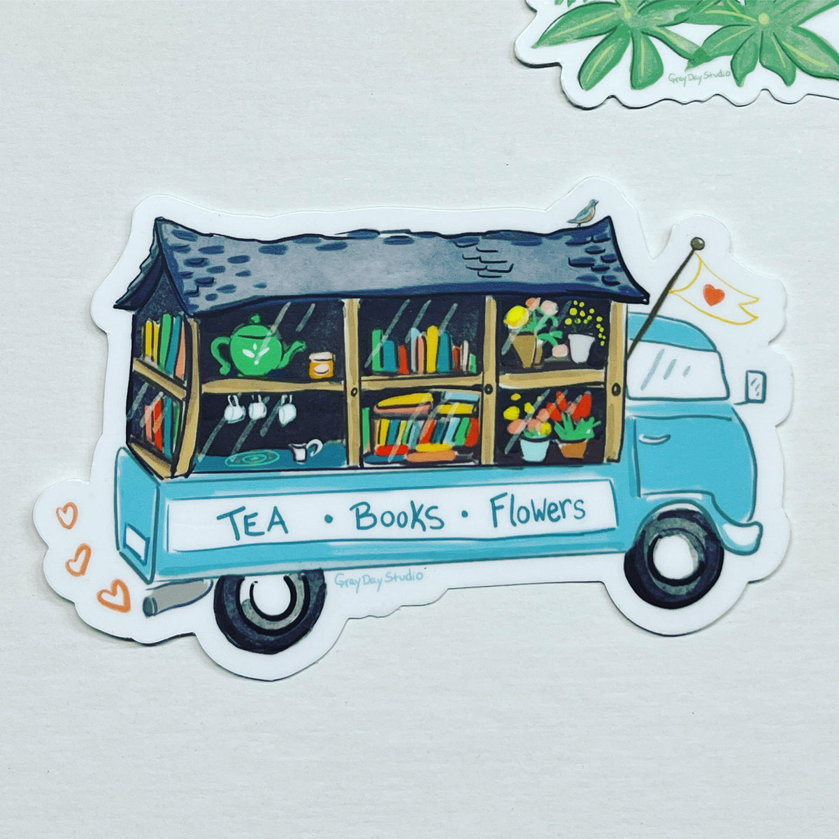 Bookmobile sticker, waterbottle, laptop decoration- Stickers &amp; Magnets