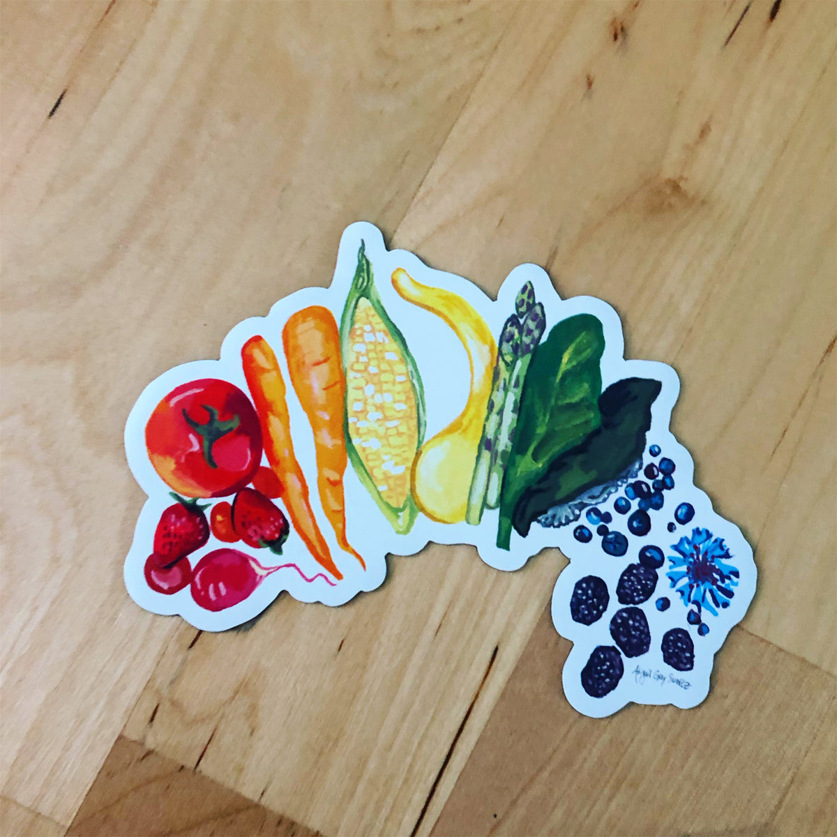 Food Rainbow MAGNET - Stickers &amp; Magnets
