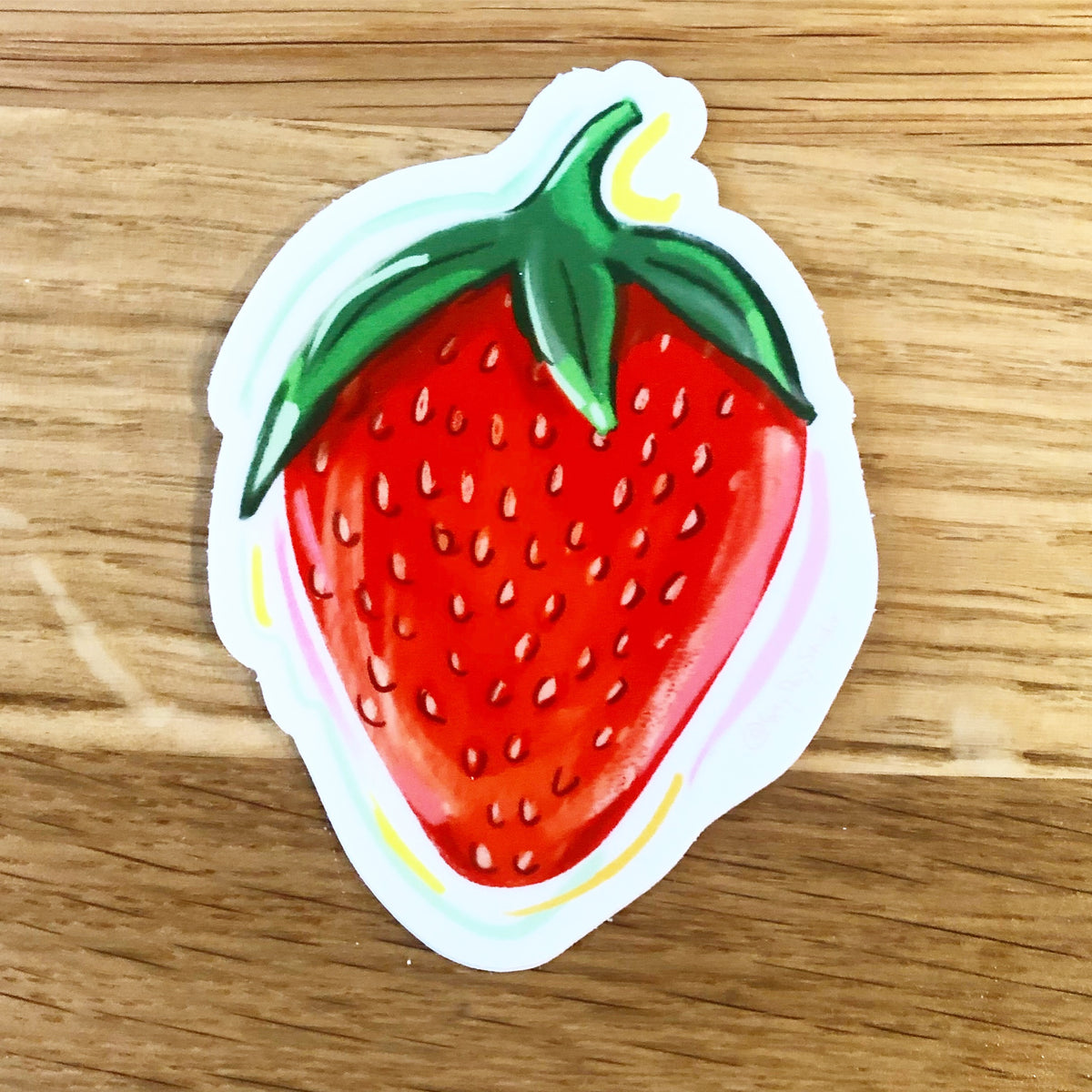 Strawberry STICKER, waterbottle, laptop decoration- Stickers &amp; Magnets