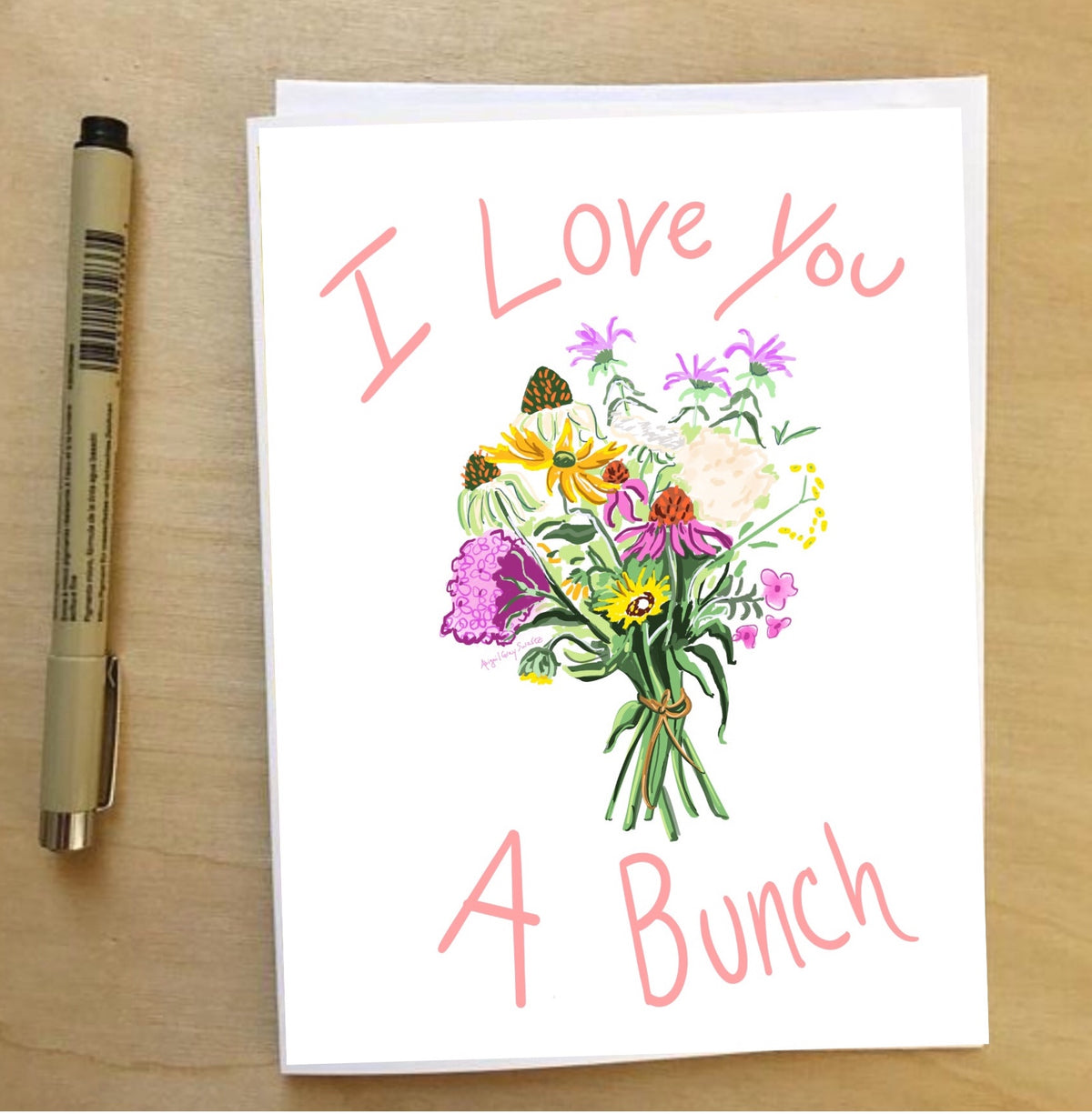 I Love You a Bunch --Greeting Card