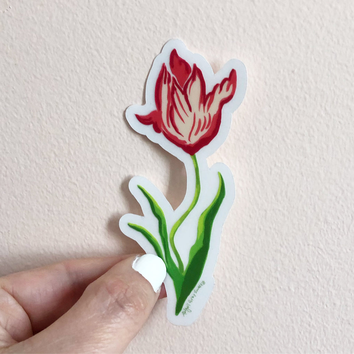 Tulip sticker, floral botanical STICKER - Stickers &amp; Magnets