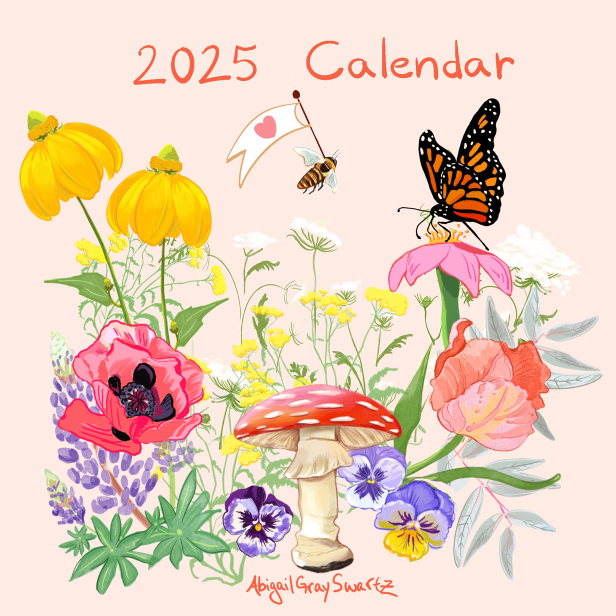 Through the Seasons, 2025 Wall calendar  || by Abigail Gray Swartz