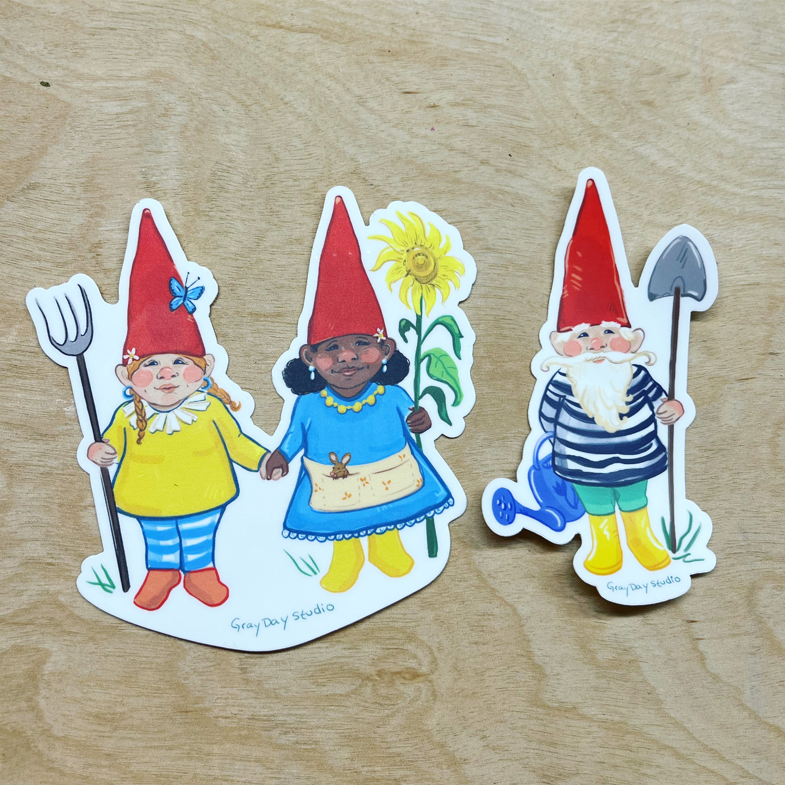 Gnomes Cooking Women Chef Gnome' Sticker