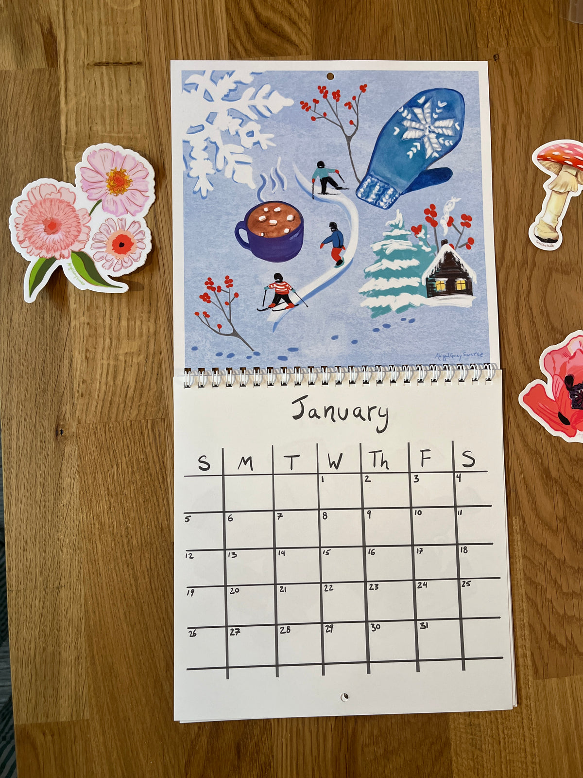 Through the Seasons, 2025 Wall calendar || by Abigail Gray Swartz - GrayDayStudio through-the-seasons-2025-wall-calendar-by-abigail-gray-swartz-graydaystudio