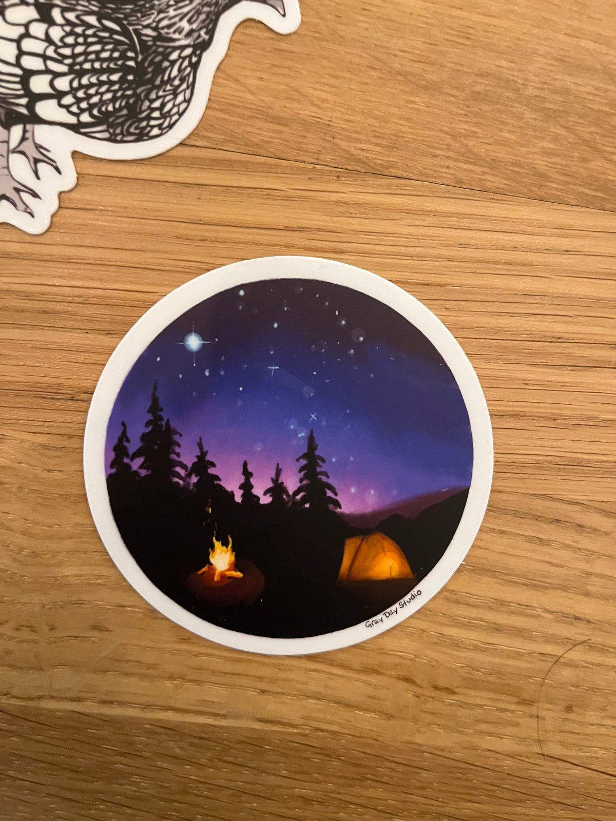 Night Sky, Camping Sticker, outdoor art, STICKER - Stickers &amp; Magnets