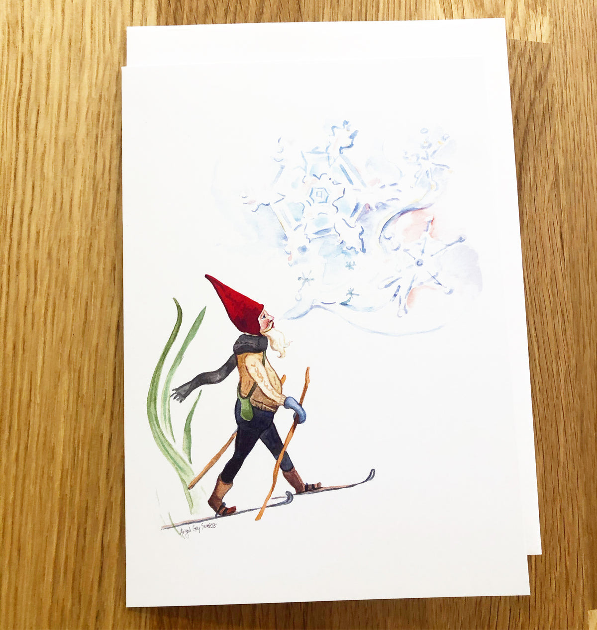 Jack Frost, Winter card, Holiday greeting card