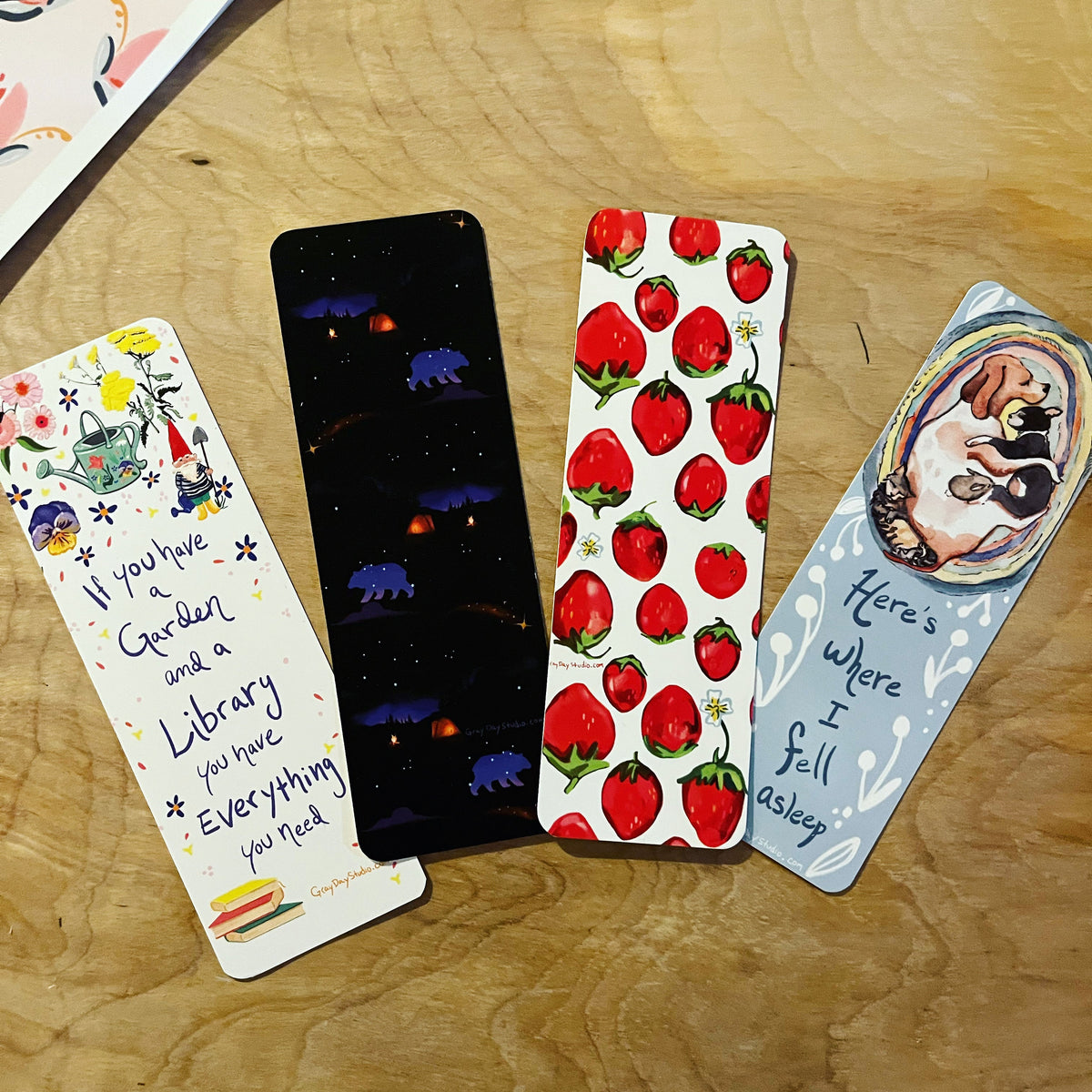 Set of four Bookmarks