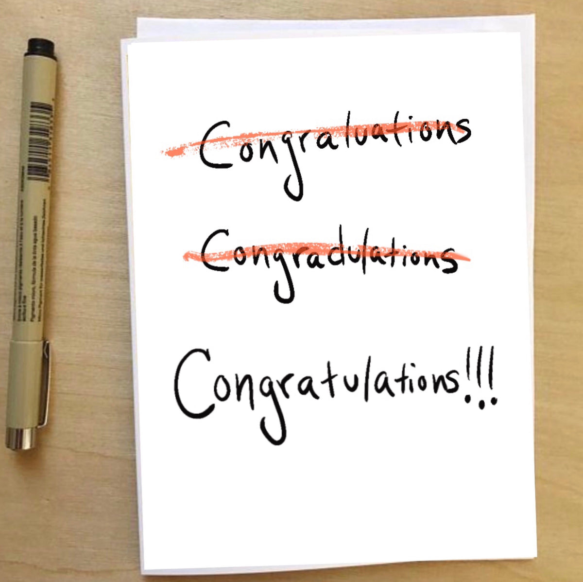 Congratulations, humorous funny celebration card --Greeting Card