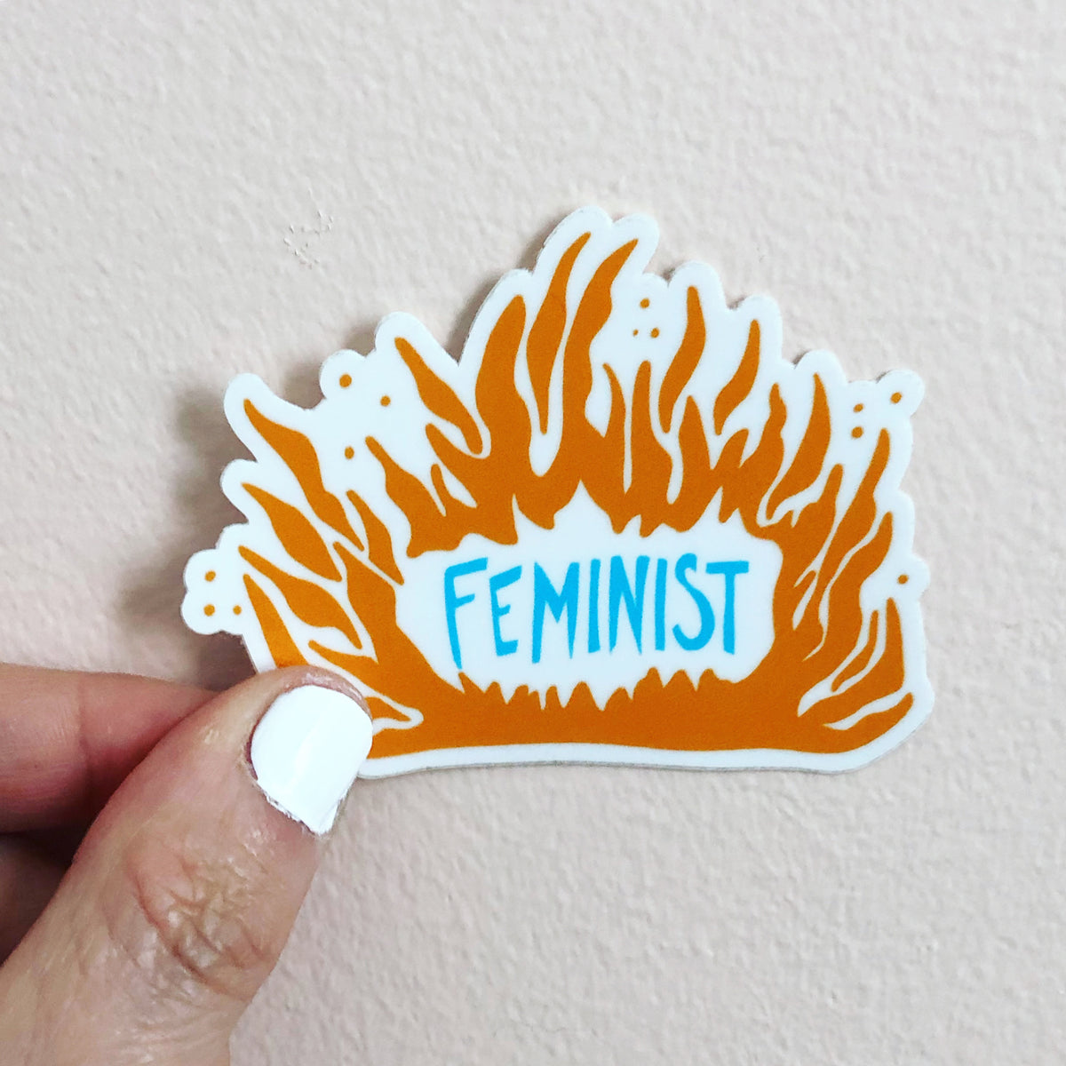 Feminsit sticker, women empowerment sticker by Abigail Gray Swartz