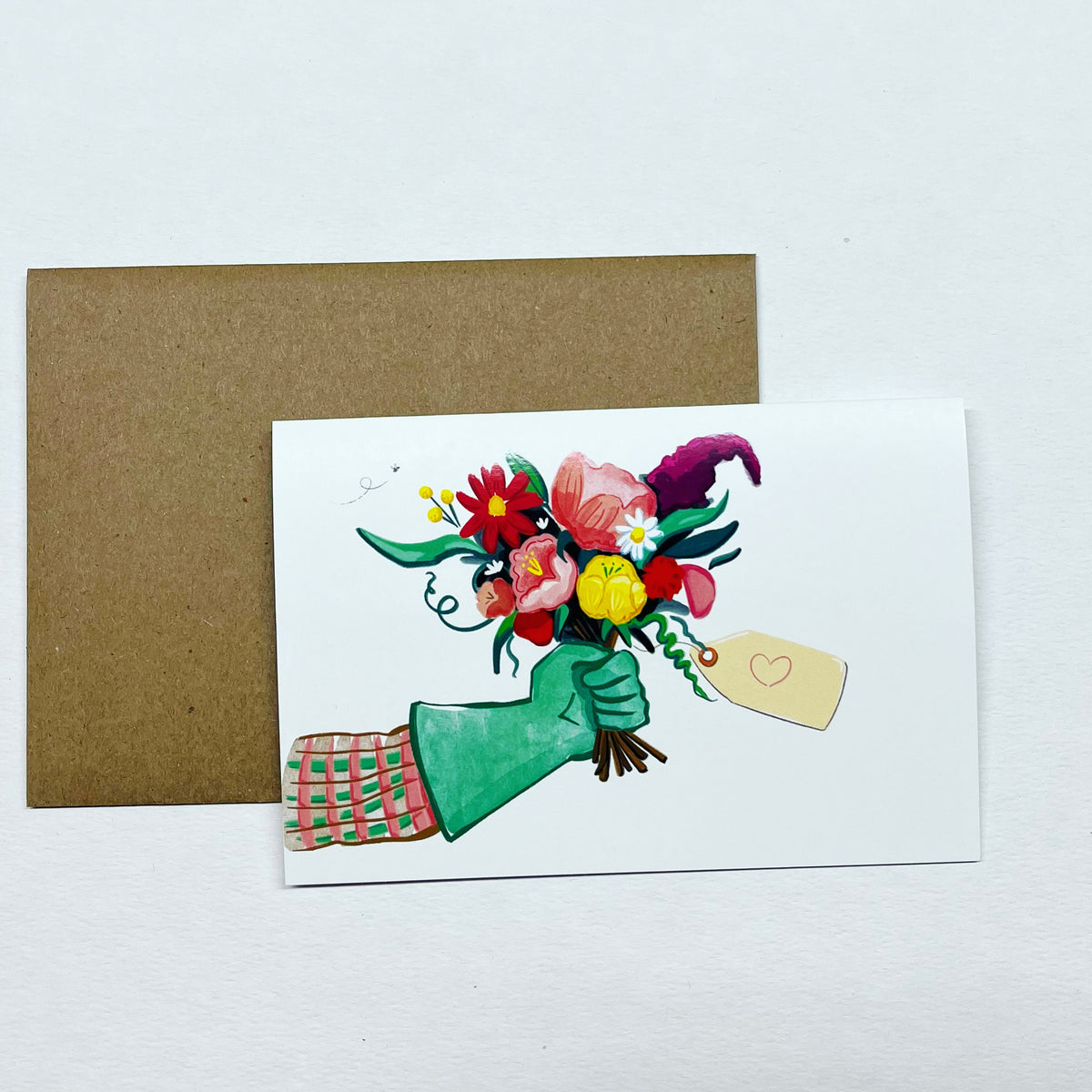 I Brought You Flowers Greeting card 4x6 --Greeting Card