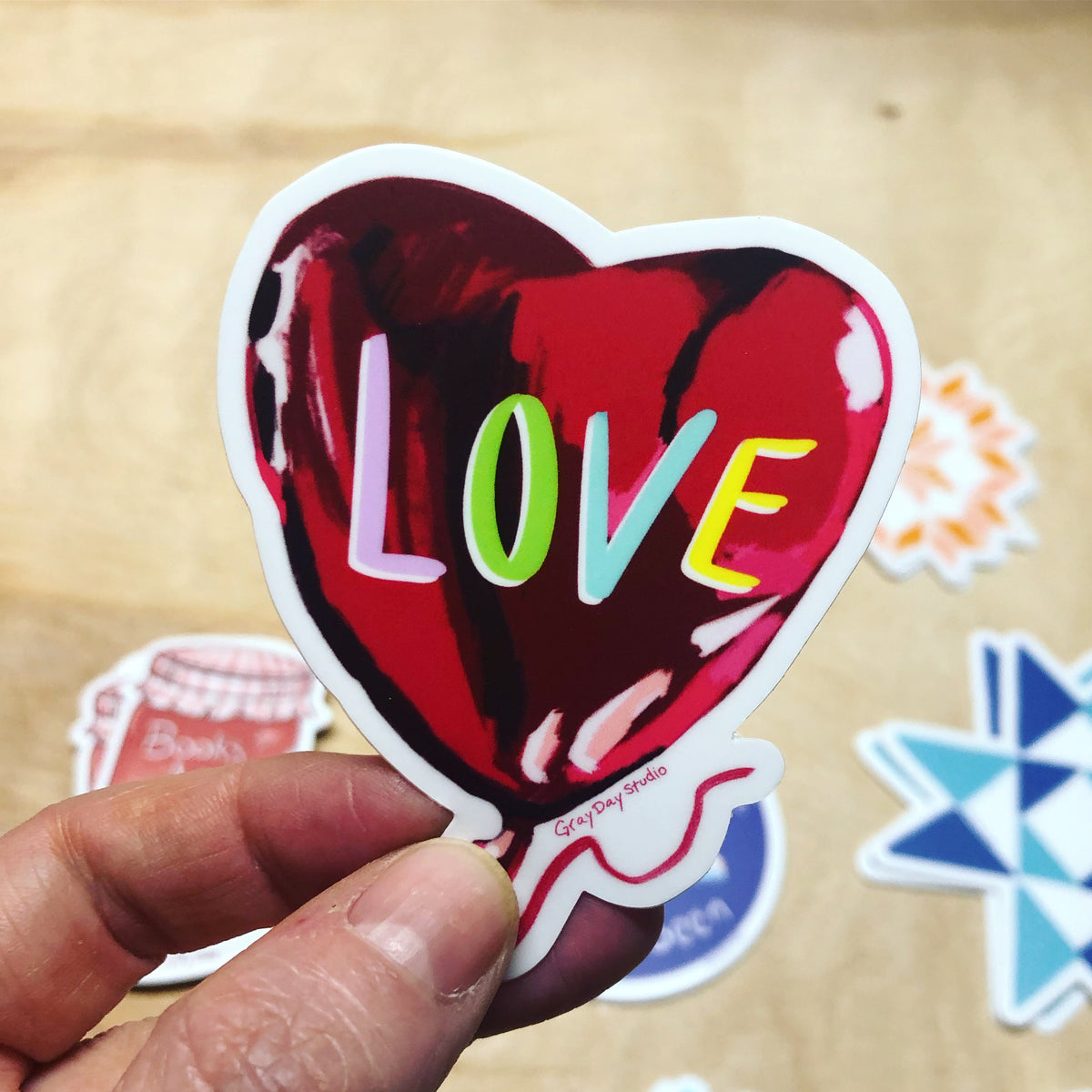 Love Balloon sticker- Stickers &amp; Magnets