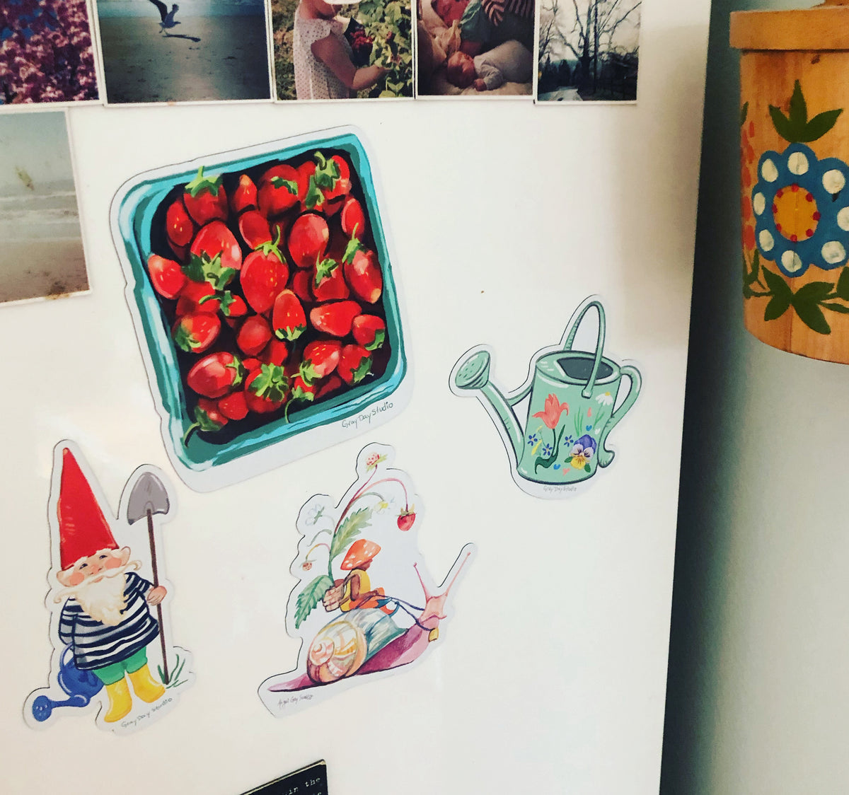 Snail Gnome Magnet- Stickers &amp; Magnets