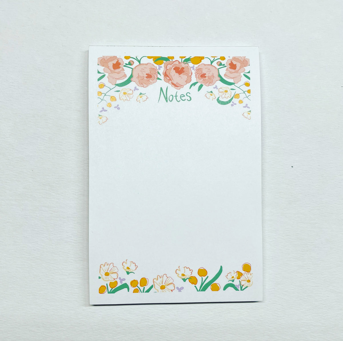 Peonies in Bloom Notepad, 4x6