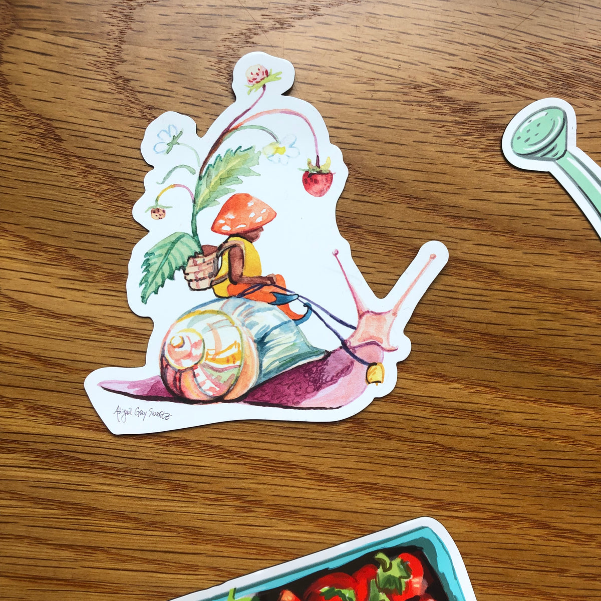 Snail Gnome Magnet- Stickers &amp; Magnets